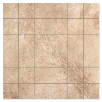 Marmor Mosaik Klinker Rockstone Brun Matt 30x30 (5x5) cm